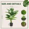 28in Artificial Monstera Plant Tall Faux Indoor Outdoor Decorative Plant